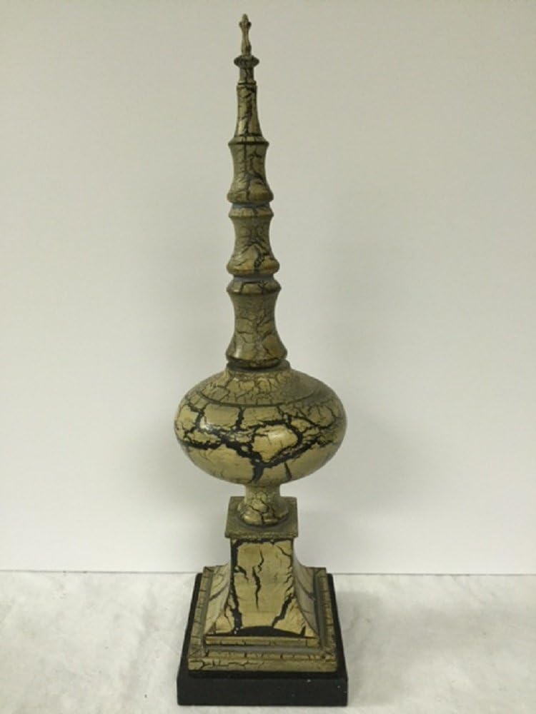 Medium size crackled finial