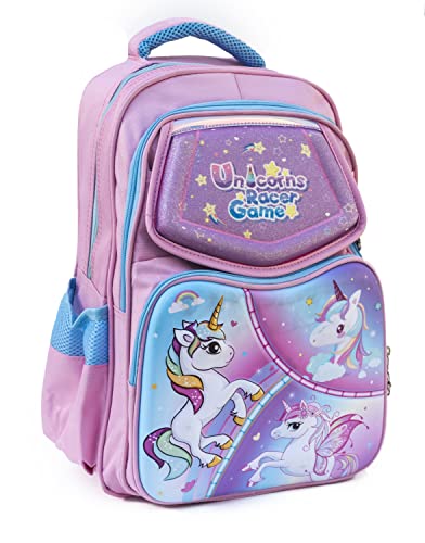 Image of Cute Cartoon Schoolbag Backpack Unicorn Backpack Bookbag for Girls Boys 3 to 6 years