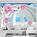 Produktbild Ponana Benutzerdefinierte 3D Wand Papier Murals Seascape Raum Blumen Fototapeten Wandtapete Wohnzimmer Schlafzimmer Moderne   Dekor Fresko-280X200Cm