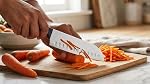Farberware 22-Piece Never Needs Sharpening Triple Rivet High-Carbon Stainless Steel Knife Block and Kitchen Tool Set, Black