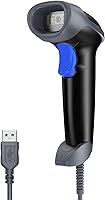 Vista 12 de Eyoyo EYH2 - Escáner de código de barras USB 2D portátil, escáner automático de código QR con cable PDF417, lector de código de barras de matriz
