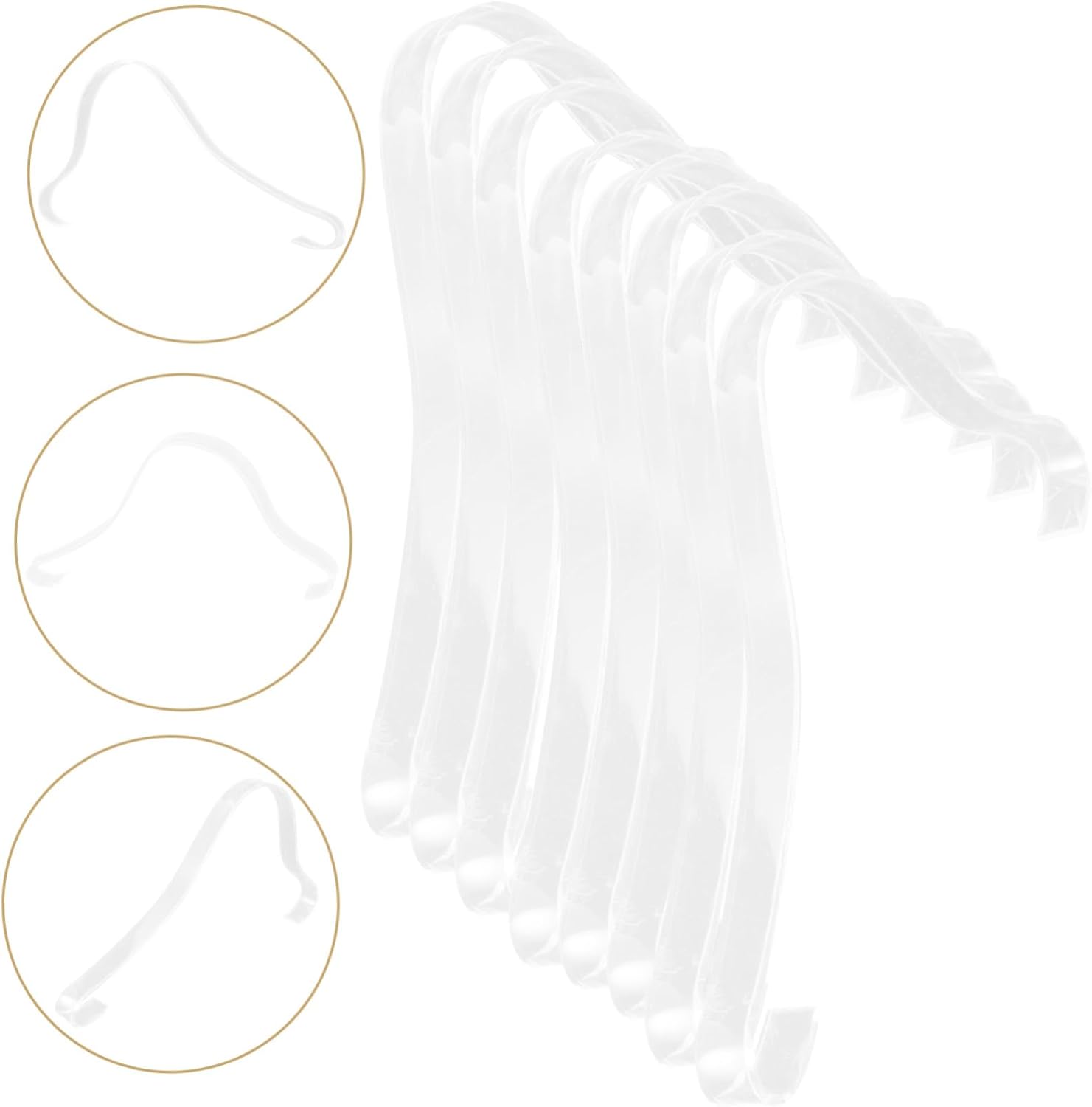 8pcs Transparent Acrylic Shoe Support Holders for Sandals and High Heels Display Stand for Retail Shops Non-deforming Design Shoe Organizer Easy to Use