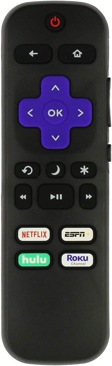 Replacement Remote for JVC Roku TV LT-32MAW388 LT-40MAB588 LT-43MAW588 LT-49MAW598 LT-55MAW595 LT-43MAW595