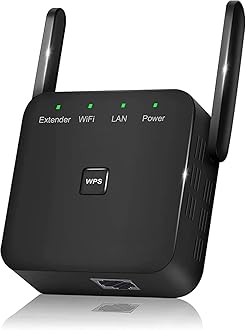 2025 Fastest WiFi Extender, WiFi Repeater, WiFi Booster, Covers Up to 12000 Sq.ft and 80 Devices, Internet Booster - with Ethernet Port, Quick Setup, Home Wireless Signal Booster