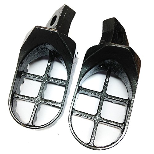 Httmt Mt216-026- Gunmetal Black Motocross Mx Foot Pegs Compatible With Kawasaki Kdx200 Kdx220R Kdx250 Kx125 Kx250 Kx500 #TOP16