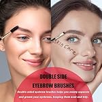 Eyebrow Trimmer Kit, 7 in 1 Eyebrow Scissors, Tweezer, Razor, Gromming Scissors Brush for Women Men, Gifts for Stocking Stuffers - Black - Image 5