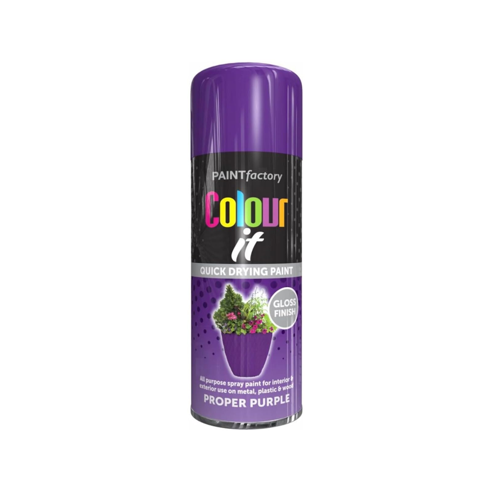 YSAMAX All Purpose Purple Spray Paint, Gloss Finish, Aerosol Form, Fast-Drying Formula, Both Indoor And Outdoor Conditions, Long-Lasting Performance, 250ML, (1PCS)
