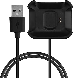 شاحن متوافق مع ساعة شاومي مي لايت/ ريدمي ووتش من موكو، قاعدة شحن محمولة مع كابل USB بطول 1 متر، لون أسود