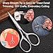 HITOPTY Small Precision Scissors, 3.5inch Stainless Steel Multi-Purpose Vintage Beauty Grooming Kit for Facial Hair, Eyebrow, Eyelash, Beard, Moustache with PU Sheath