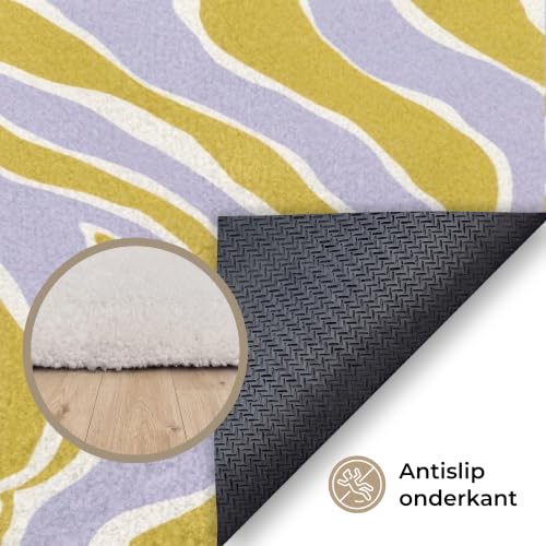 Alfombra salon 120x180 cm de pelo corto multicolor OnlyWow para comedor rectangular 4
