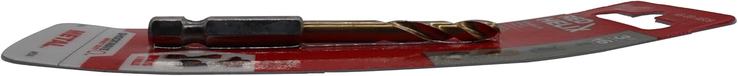 Milwaukee Electric Tool 48-89-4609 Impact Drill Bit, 3/16" Diameter x 3" L, 1-1/8" 35 Degree Helix Flute, 1/4" Hex Shank, 135 Degree