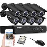 [True HD 1080p] SANSCO 8 Channel Smart CCTV Camera System with Exclusive 2TB Har...