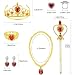 Princess Dress Up Party Accessories for Princess Costume Gloves Tiara Wand Necklace Earrings Bracelet and Ring Gift Set 9pcs, Image 7 Princess Dress Up Party Accessories for Princess Costume Gloves Tiara Wand Necklace Earrings Bracelet and Ring Gift Set 9pcs, Image 7