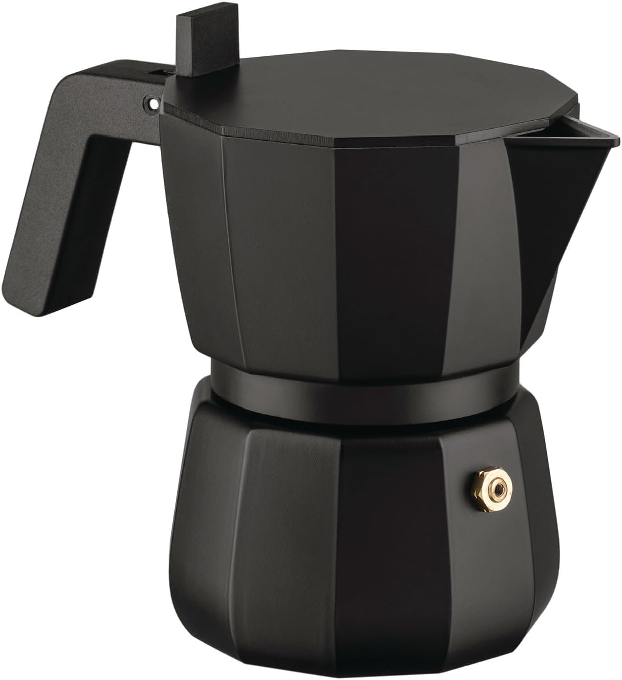 Alessi Stovetop Espresso Maker Black, 3 Cup