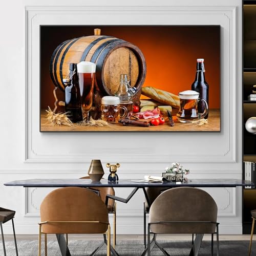 Art mural nordique de cuisine haut de gamme cadre interne en bois 40x60