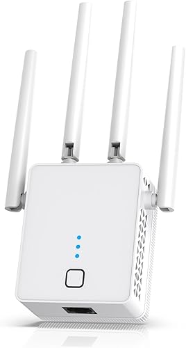WiFi Extender, 2024 Fastest WiFi Booster 1200Mbps Dual Band (5GHz/2.4GHz) WiFi Extenders Signal Booster for Home, WiFi Repeater with Ethernet Port Covers up to 10000sq. ft and 55 Devices