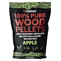 Kona 100% Apple Wood Pellets - Concentrated, Pure, Old Growth Hardwood Grilling Pellets - for BBQ, Smoker Tubes, Grills - 8 lbs 100% Apple