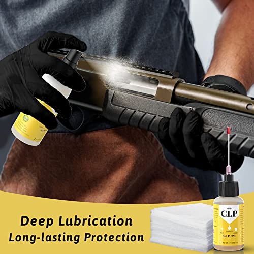 Gun Oil 2 Oz & 1 Oz Needle Oiler Gun Lubricant, Multi-Purpose Gun Cleaning Kit Protector, Clp Gun Cleaner And Lubricant, Gun Cleaning Kit With Oil And Cleaner - By Qucship #TOP3