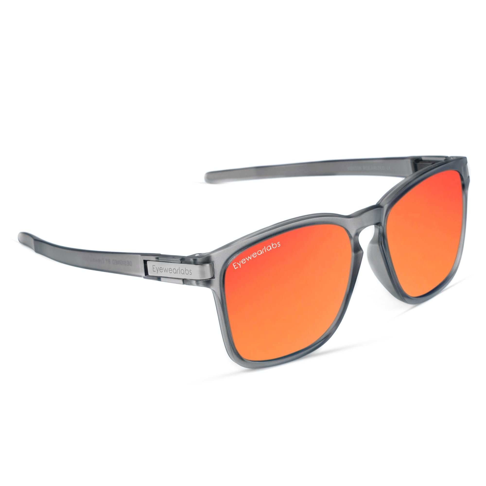 EyewearlabsOKNO | Polarized Full Rim Square Branded Stylish Sunglasses For Men & Women | 100% UV Protection Shades | Cricket Sports Cycling Driving | Medium | Cypher