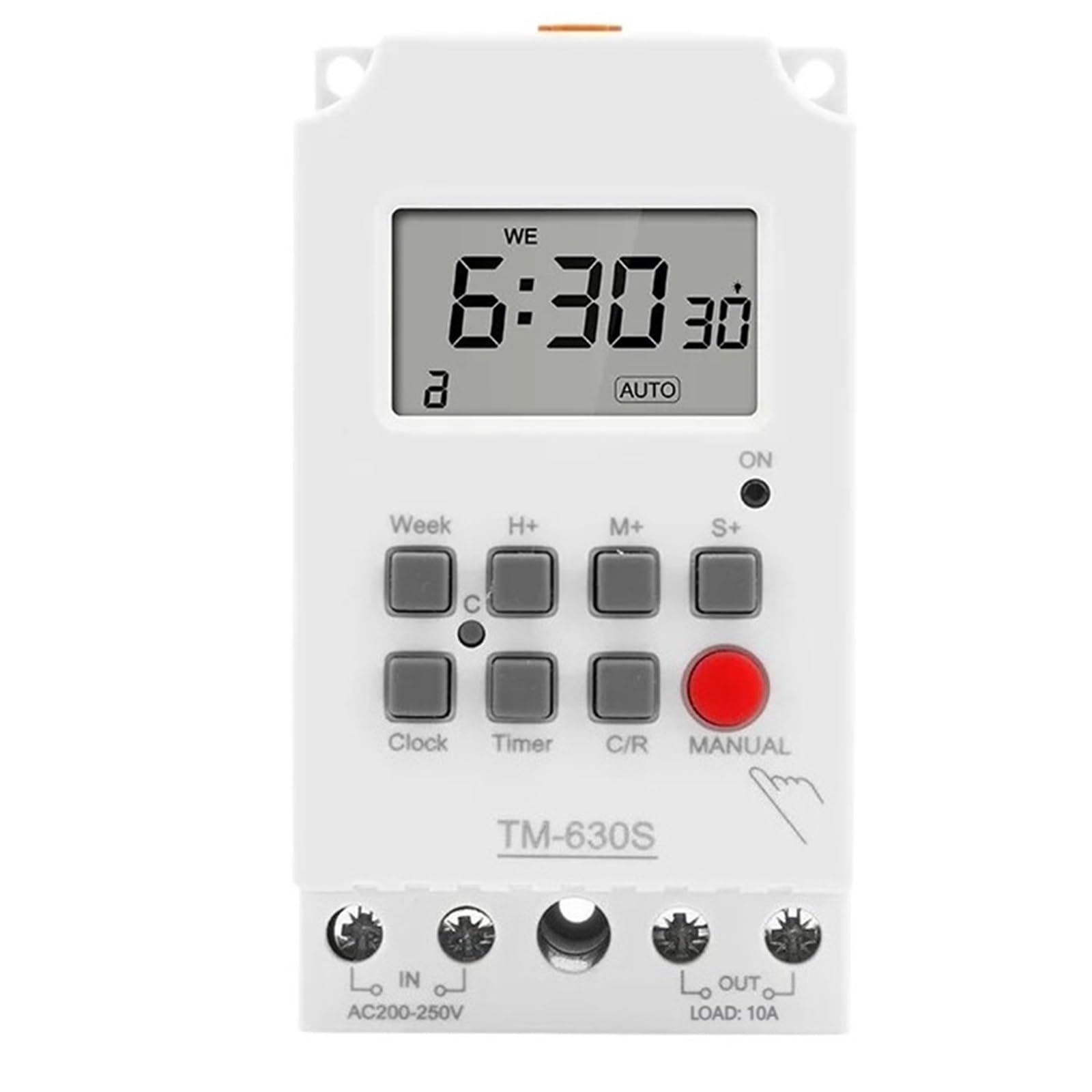28 ON/OFF AC 220V DC 12V Second Setting Digital Timer Switch 24hr 7 Days Weekly Programmable Relay Voltage Output 10A(85-265VAC)