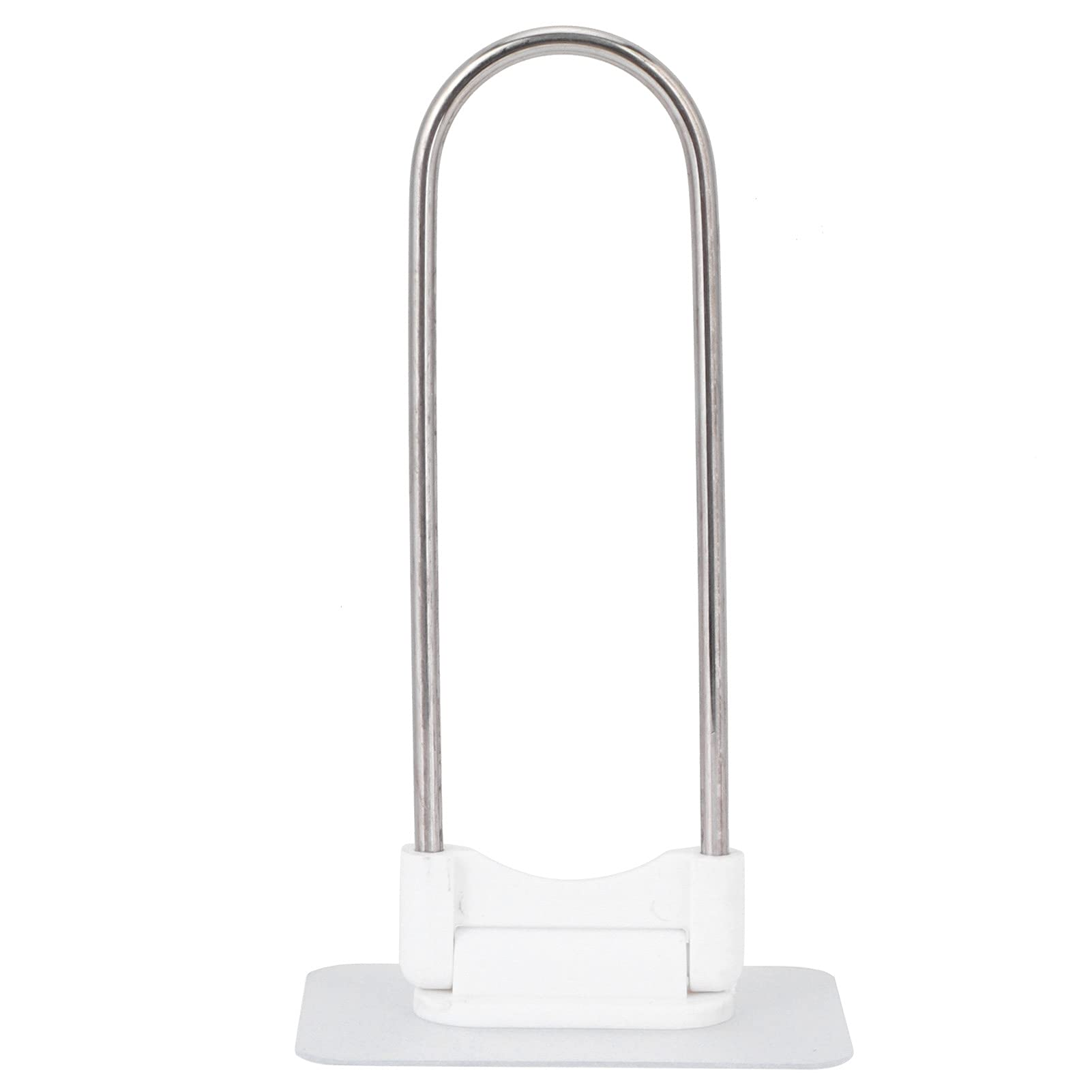 KIMISS Stainless Steel UShape Clothes Hanger Organizer - Wall Storage Rack for Bathroom Balcony White