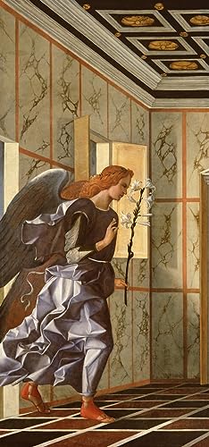 Diptyque de l'Annonciation poster Archange Gabriel tableau art 60x90