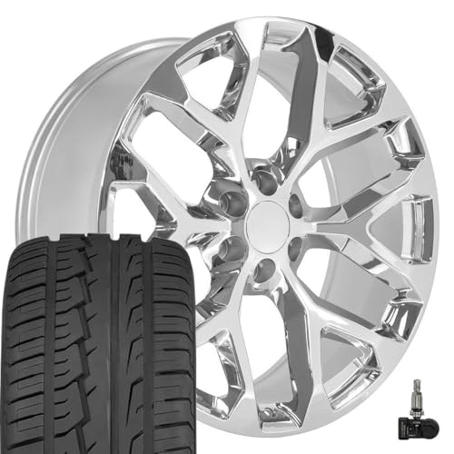 OE Wheels CV98 24 Inch Rims and Tires Fit Silverado ...