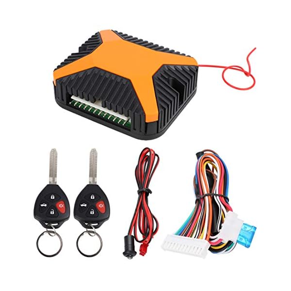 X AUTOHAUX Car Keyless Entry System Remote Control W/Blank Key for Toyota DC 12V