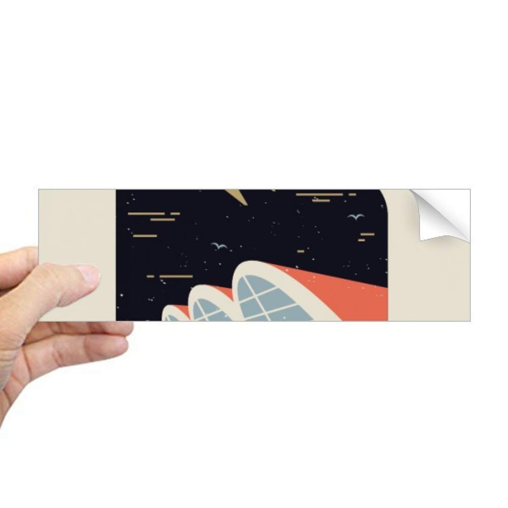 Autocollant Hong Kong rectangulaire sticker voiture