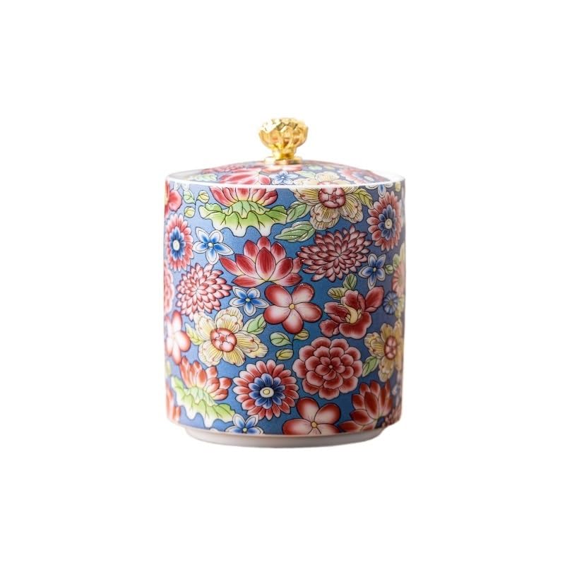 Petites boîtes de thé en céramique ENGENDER en porcelaine fine pour stockage de prestige