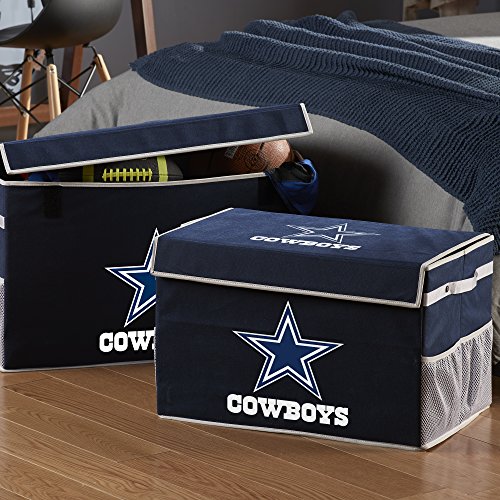 Franklin Sports NFL Dallas Cowboys Folding Storage Footlocker Bins - Official NFL Team Storage Organizers - Collapsible Containers - Large - Thumbnail 5