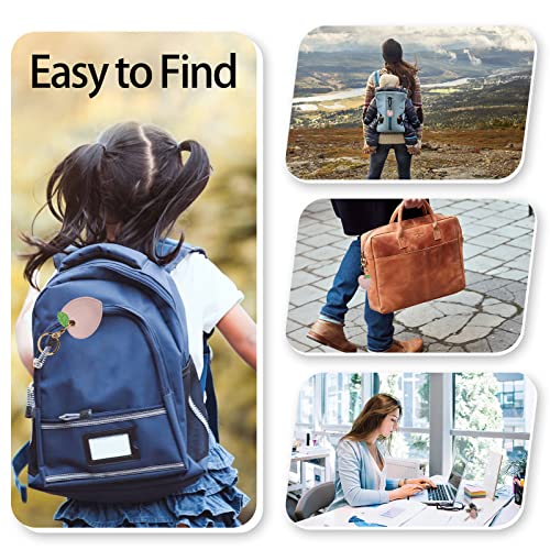 Image of Leather Keychain Case Holder Compatible with Apple AirTag, GPS Airtag Keychain Finder Tracker with Key Ring, Anti-Scratch Protective Air Tag Cover | Leather
