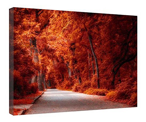 Toile Fall Fire encadrée bois pour embellir un mur vide sans effort de montage 40x50cm