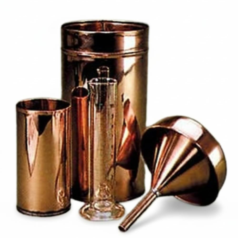 Ajanta Export Copper Rain Gauge Durable Weather Instrument for Accurate Precipitation and Rainfall Measurement, Outdoor Meteorology Tool for Home, Educational Labs-picture-30