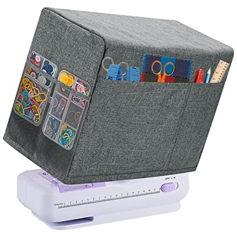 Boczif Sewing Machine Cover, Protective Cover with Essentials Storage Pockets, Sewing Machine Cover Dust Cover Compatible with Most Standard Singer Brother Machines and Accessories Cover