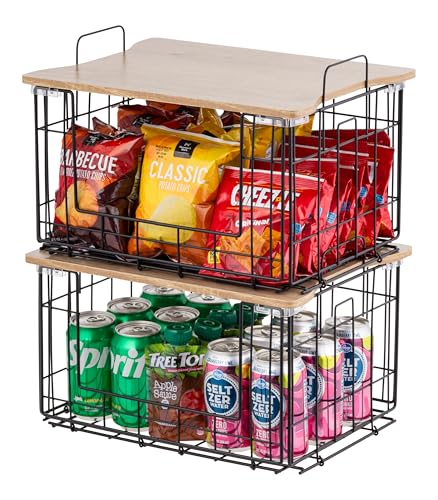 IRIS USA Wire Basket for Pantry Organizers and Storage, 2