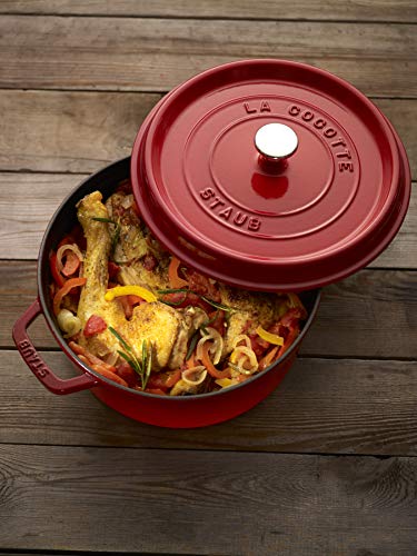Staub 1004228 Cast Iron Cocotte, Cherry, 30 Cm #TOP5