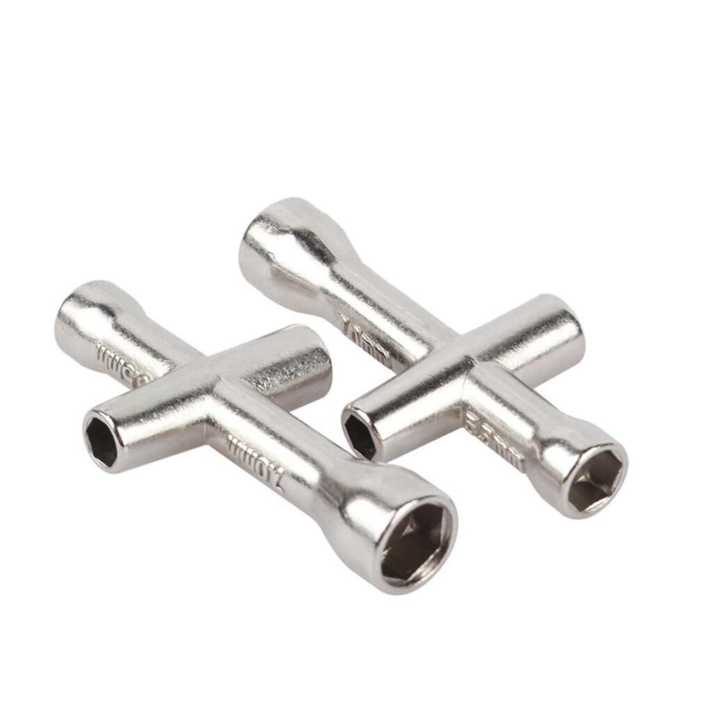Preiswert&Gut 2x Vierkantschlüssel 7-10mm Innen Vierkant