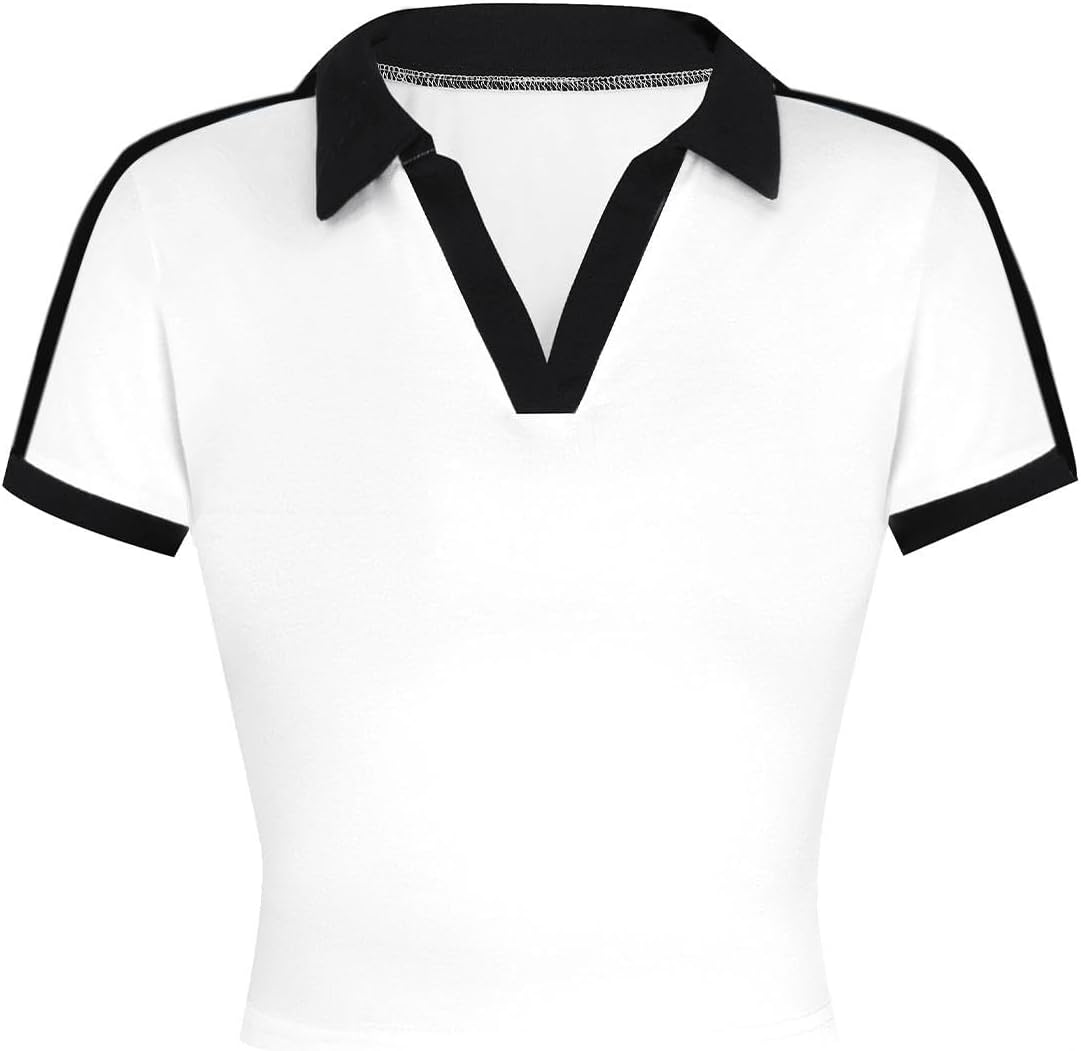 SOFIA'S CHOICE Women's Graphic Crop Top Y2K 90s Baby Tee Short Sleeve T Shirts - Image 3