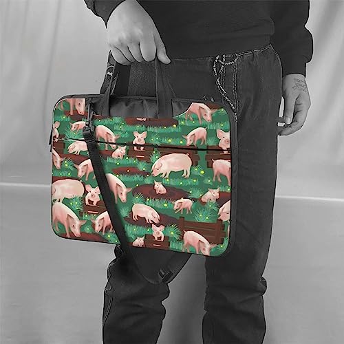 Sacoche pour ordinateur portable VACSAX porte-documents imprimé ferme et cochons - 6