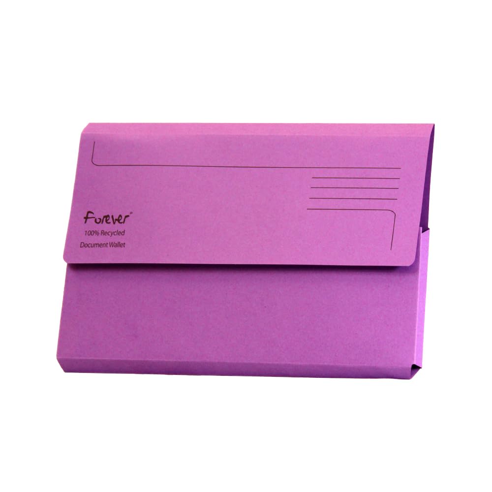 Exacompta Forever Document WalletsPerfect For Storing DocumentsRecycled 290 Gsm Board34.5 X 24.5 Cm In Size - from B&Q