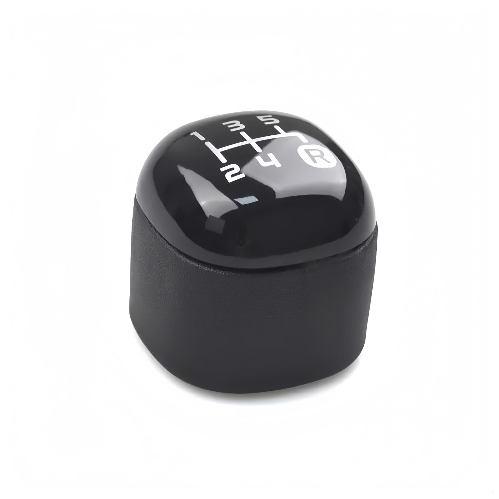Grozzy Universal Shifter Handle Car Styling for Fiat for Panda from 2012 Black 5 for Speed Gear Shift Knob Handball