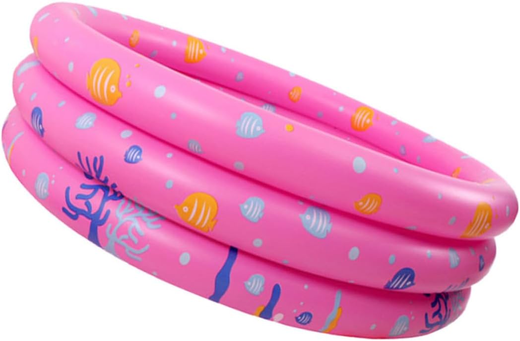 Portable Inflatable Round Swimming Pool for PVC Paddling Pool with Anti-Skid Design Easy to Inflate and Deflate for Outdoor Backyard Travel and Summer Water Play