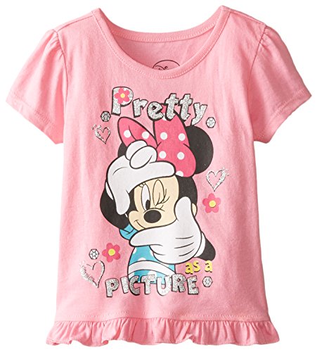 T-shirt Minnie Mouse Disney pour fille en coton rose