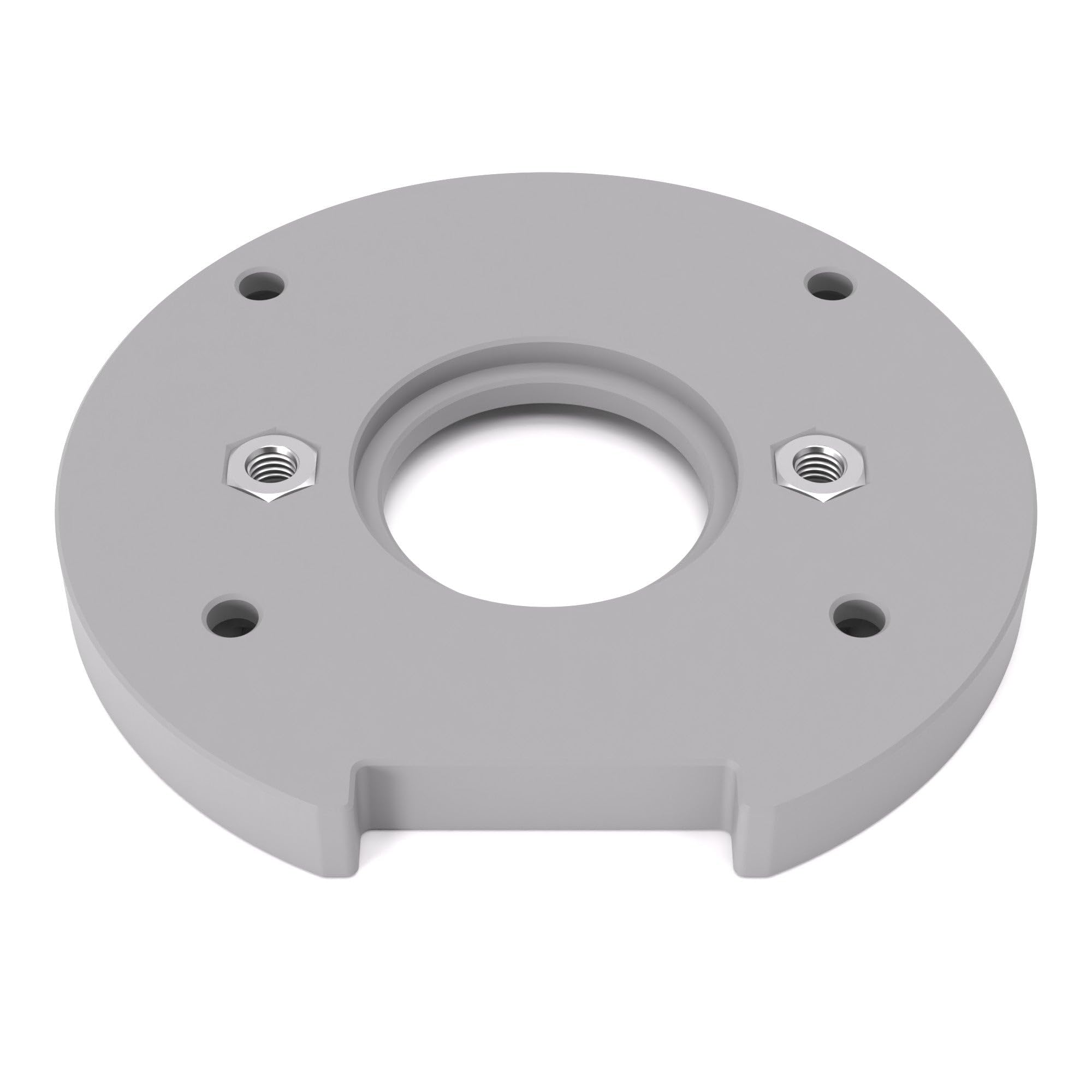 plaque de base/plaque adaptatrice pour bagues de copiage compatible avec Makita DRT50 | semelle de glissement compatible avec affleureuses Makita