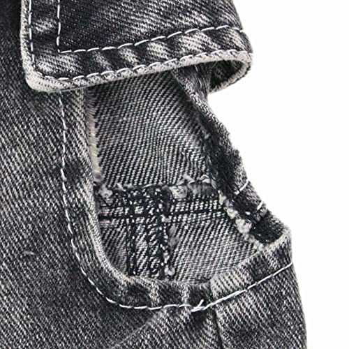 Yzhziir Dog Jean Jacket,Machine Washable Pet Clothes Puppy Denim T-Shirt Coat Small Medium Dogs Lapel Vests Classic Hoodies Clothing For Chihuahua Yorkies Cowboy Vest Dog Dress #TOP7