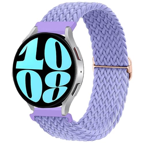 ブレイデッドソロループ コンパチブル Samsung Galaxy Watch 7/6/6 Classic/5/5 pro/4/4 Classic/3 41mm/Active 2/Active for Amazfit gtr 42mm/gtr mini/g