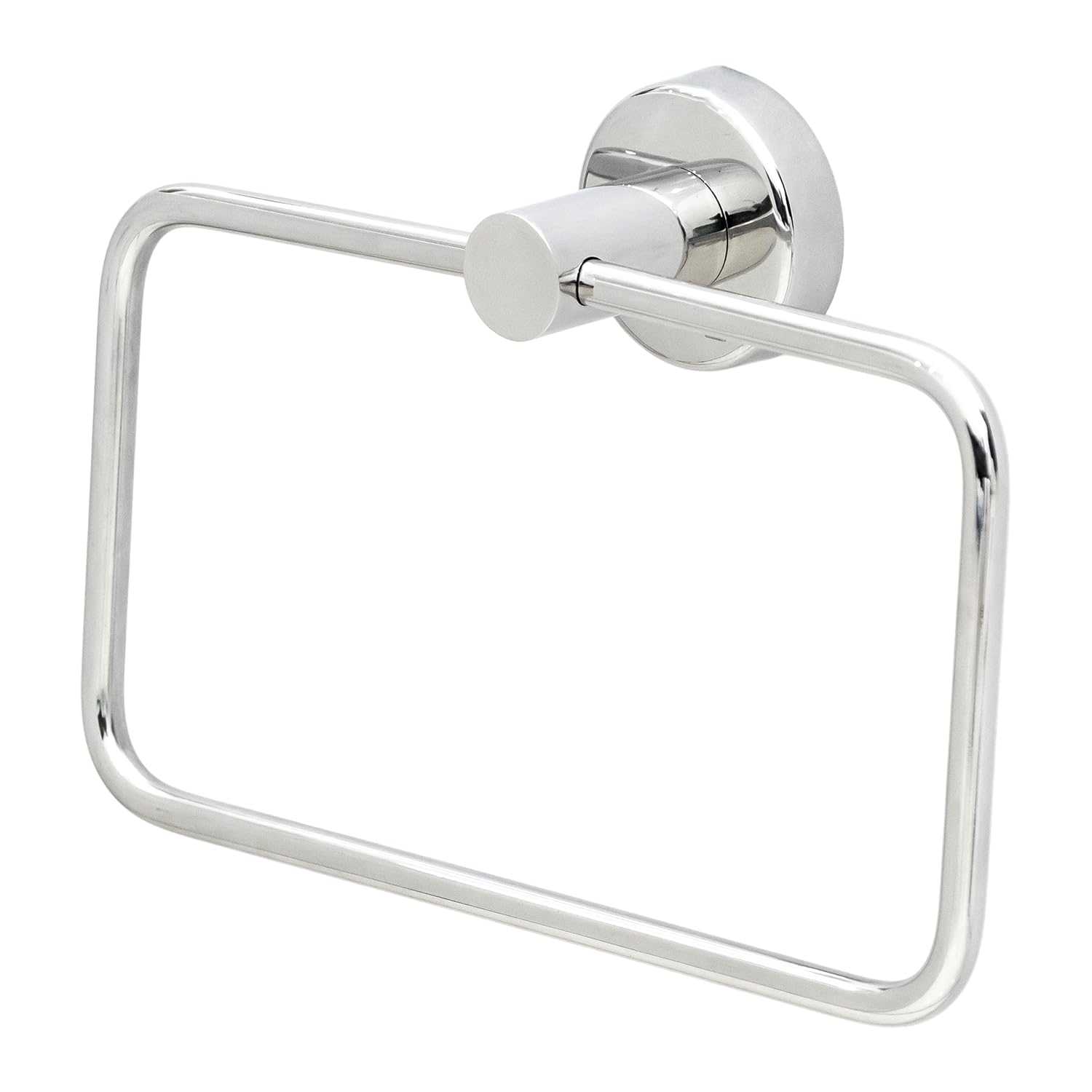 BonKaso 304 Stainless Steel Napkin Towel Holder Ring for Bathroom, Wash Basin & Kitchen- Rustproof Towel Hanger for Hand & Face Towels | Modern & Space-Saving (Square, Silver- Chrome Finish)-image-34