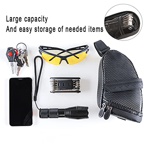 Bicycle Seat Bag Water Proof,Bike Pack Under Seat,Wedge