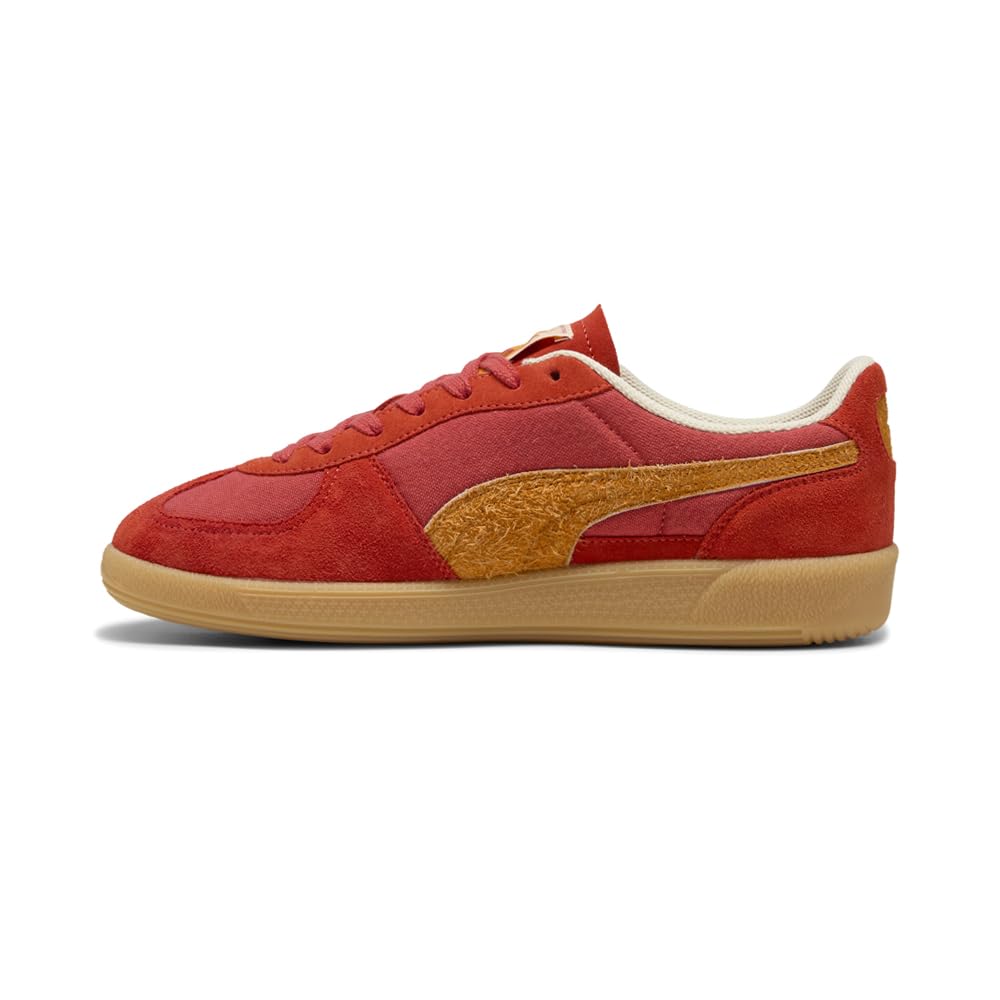PUMA Mens Palermo Weathered Lace Up Sneakers Shoes Casual - Red